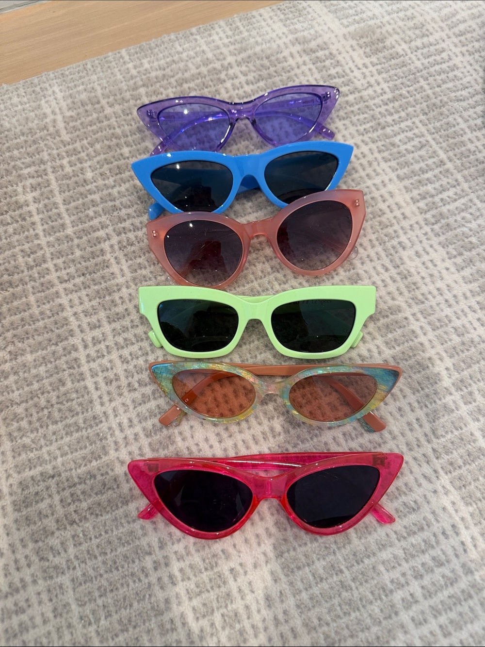 Cat-Eye Sunglasses Combo - Multi Color